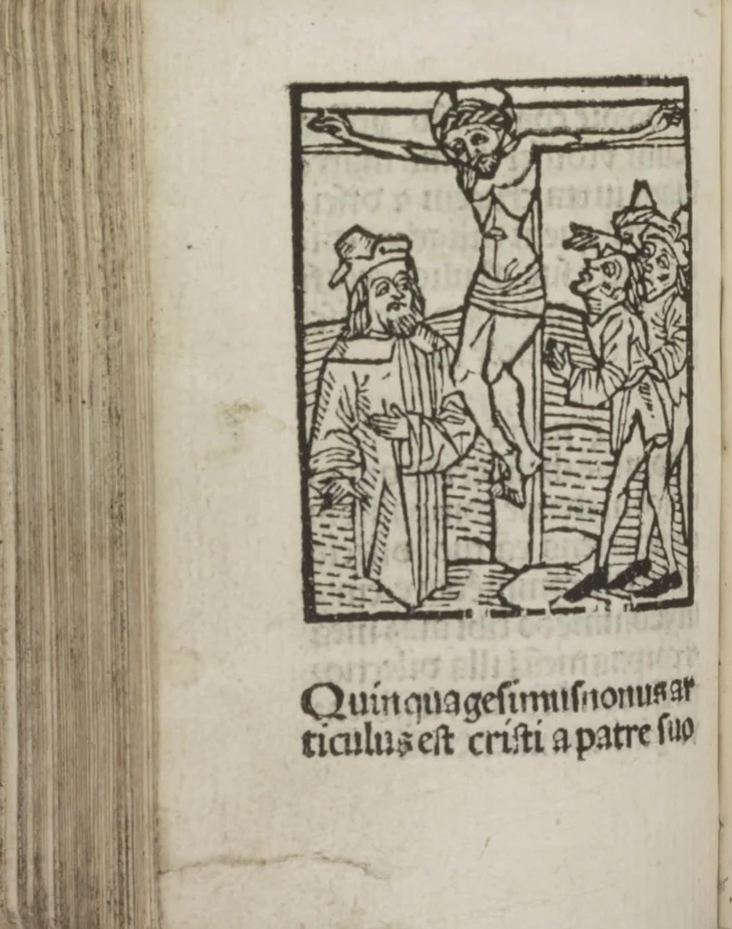 An illustration from Meditatio[ne]s Iordani de vita et passio[n]e Ih[es]u [Christ]i, 1500, leaf 155