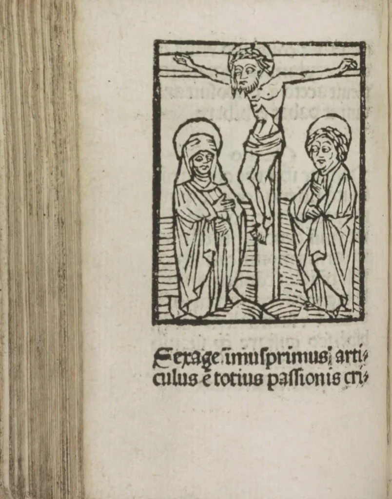 An illustration from Meditatio[ne]s Iordani de vita et passio[n]e Ih[es]u [Christ]i, 1500, leaf 159