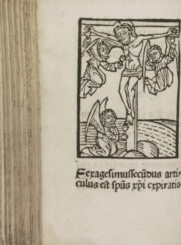 An illustration from Meditatio[ne]s Iordani de vita et passio[n]e Ih[es]u [Christ]i, 1500, leaf 161
