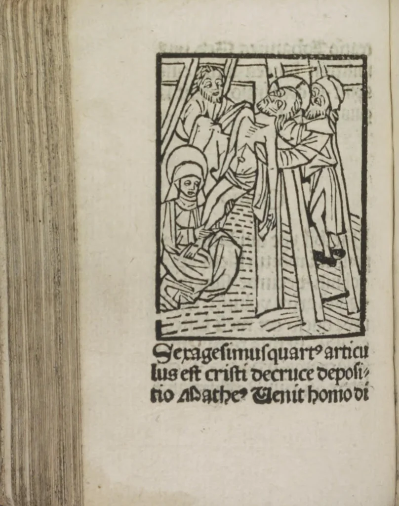 An illustration from Meditatio[ne]s Iordani de vita et passio[n]e Ih[es]u [Christ]i, 1500, leaf 165
