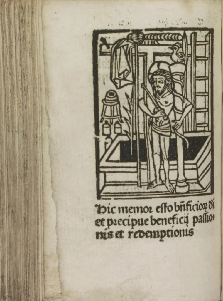 An illustration from Meditatio[ne]s Iordani de vita et passio[n]e Ih[es]u [Christ]i, 1500, leaf 171