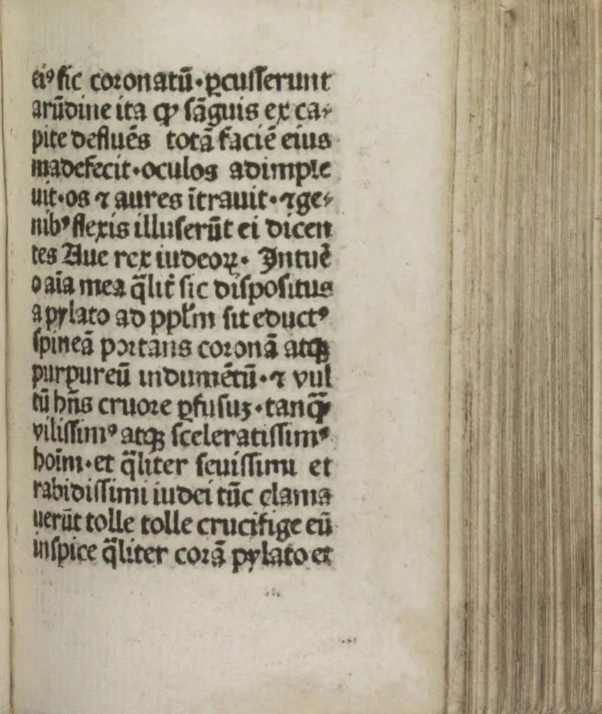 An illustration from Meditatio[ne]s Iordani de vita et passio[n]e Ih[es]u [Christ]i, 1500, leaf 174