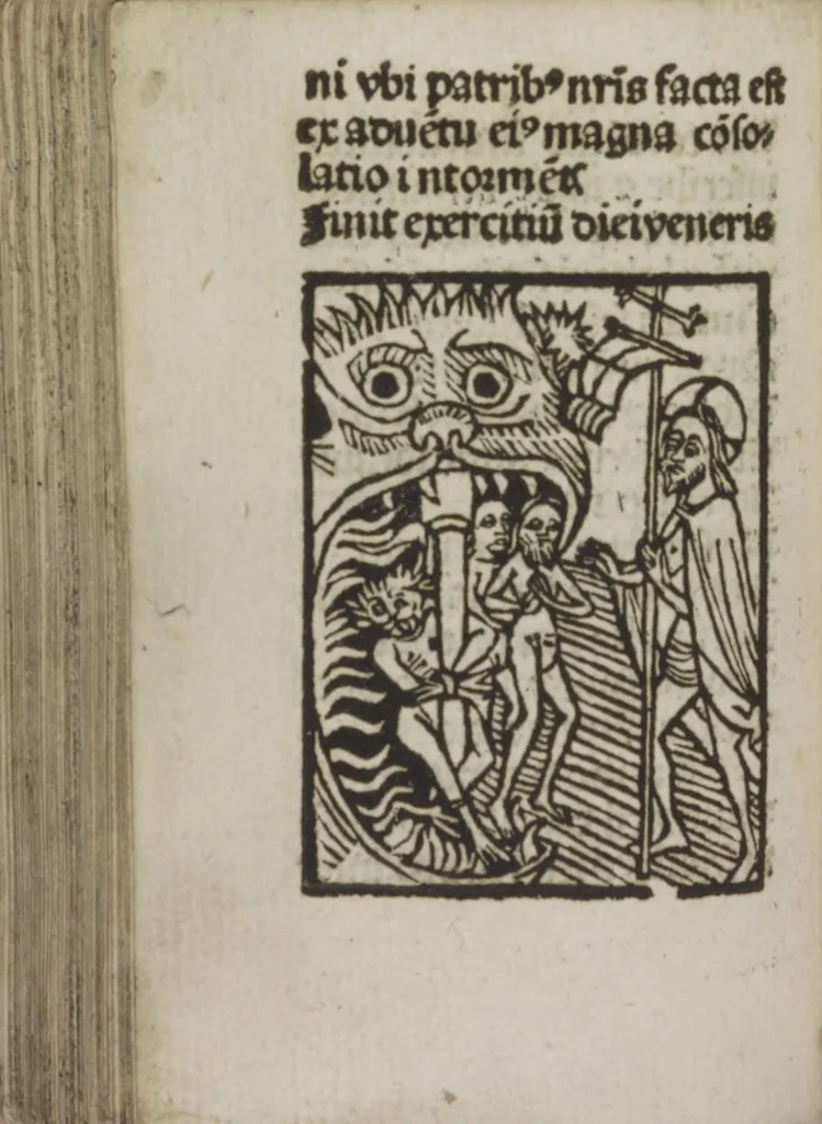 An illustration from Meditatio[ne]s Iordani de vita et passio[n]e Ih[es]u [Christ]i, 1500, leaf 179