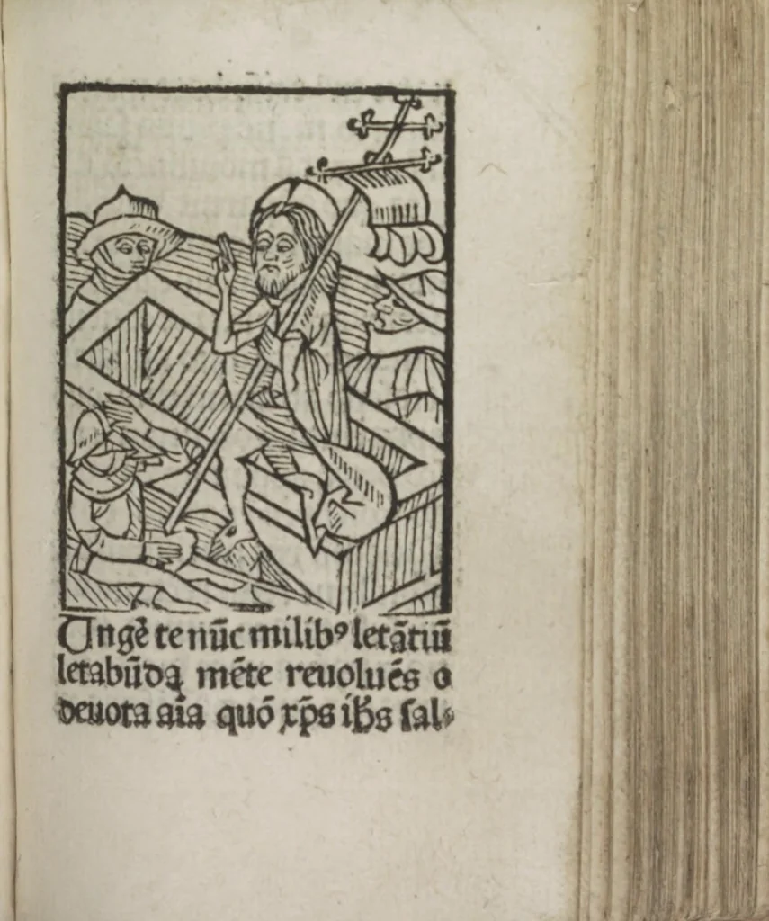 An illustration from Meditatio[ne]s Iordani de vita et passio[n]e Ih[es]u [Christ]i, 1500, leaf 196