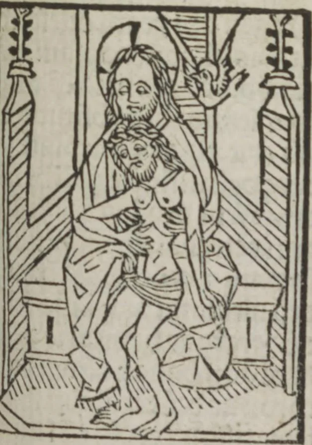 An illustration from Meditatio[ne]s Iordani de vita et passio[n]e Ih[es]u [Christ]i, 1500, leaf 204