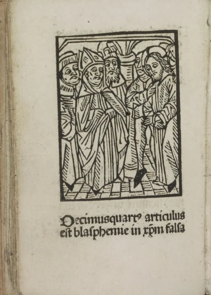 An illustration from Meditatio[ne]s Iordani de vita et passio[n]e Ih[es]u [Christ]i, 1500, leaf 37