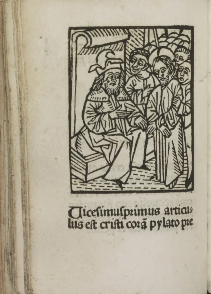 An illustration from Meditatio[ne]s Iordani de vita et passio[n]e Ih[es]u [Christ]i, 1500, leaf 51