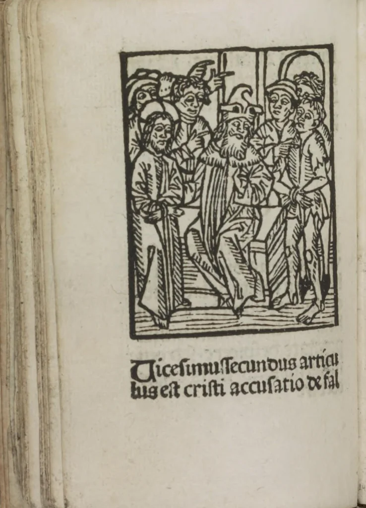 An illustration from Meditatio[ne]s Iordani de vita et passio[n]e Ih[es]u [Christ]i, 1500, leaf 53