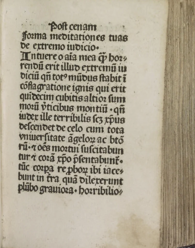 An illustration from Meditatio[ne]s Iordani de vita et passio[n]e Ih[es]u [Christ]i, 1500, leaf 64