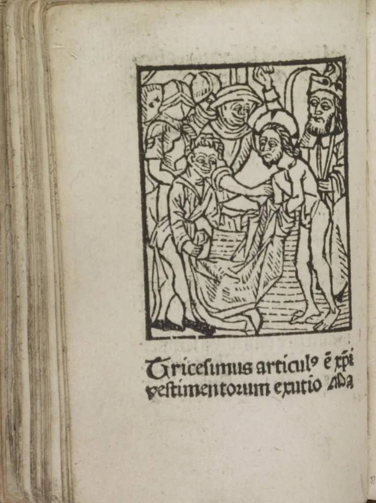 An illustration from Meditatio[ne]s Iordani de vita et passio[n]e Ih[es]u [Christ]i, 1500, leaf 79
