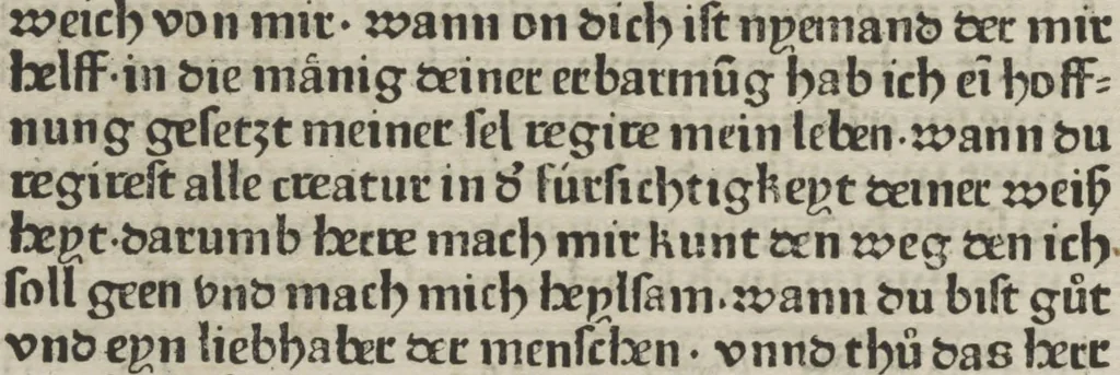 An illustration from Eyn gar loblich ... Cronica sagend von eynem heyligen Kunig mit Namen Josaphat, wie der ward bekeret von eynem heyligen Vatter vnnd Aynsideln genant Barlaam, 1476, leaf 191