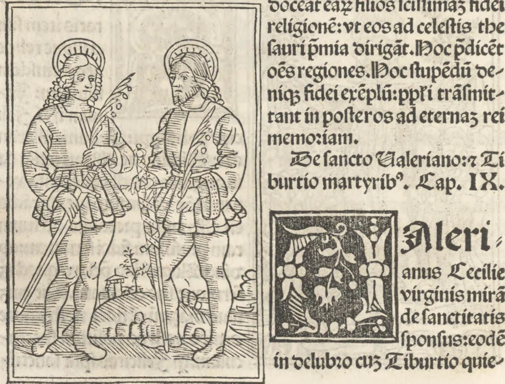 An illustration from Iacobi Gualle iureconsulti Papie sanctuarium, 1505, leaf 105
