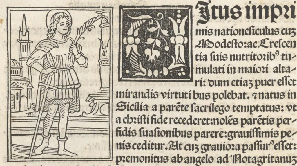 An illustration from Iacobi Gualle iureconsulti Papie sanctuarium, 1505, leaf 127