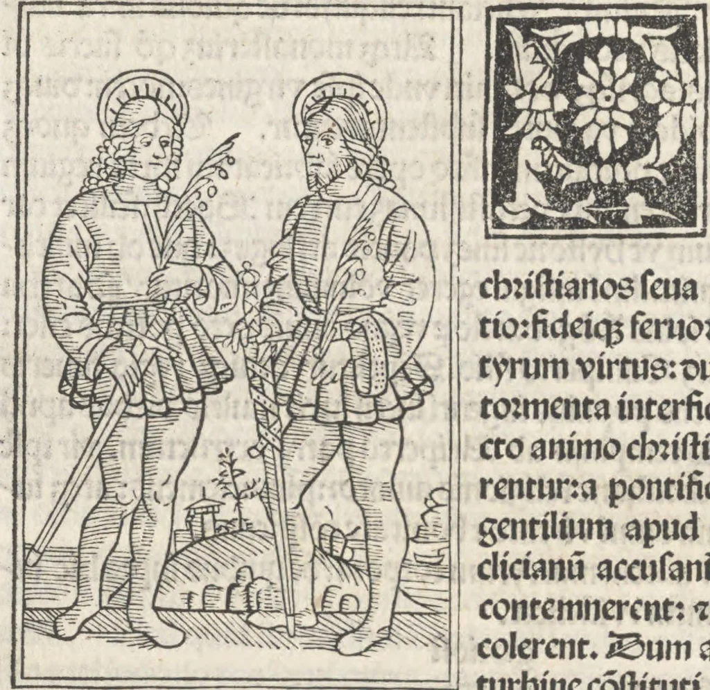 An illustration from Iacobi Gualle iureconsulti Papie sanctuarium, 1505, leaf 151
