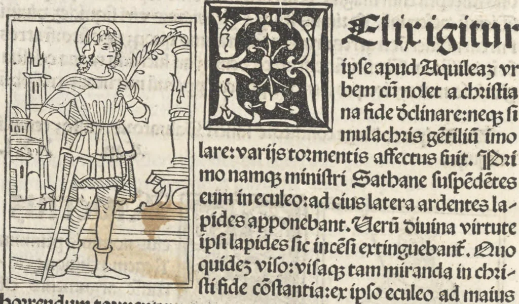 An illustration from Iacobi Gualle iureconsulti Papie sanctuarium, 1505, leaf 153