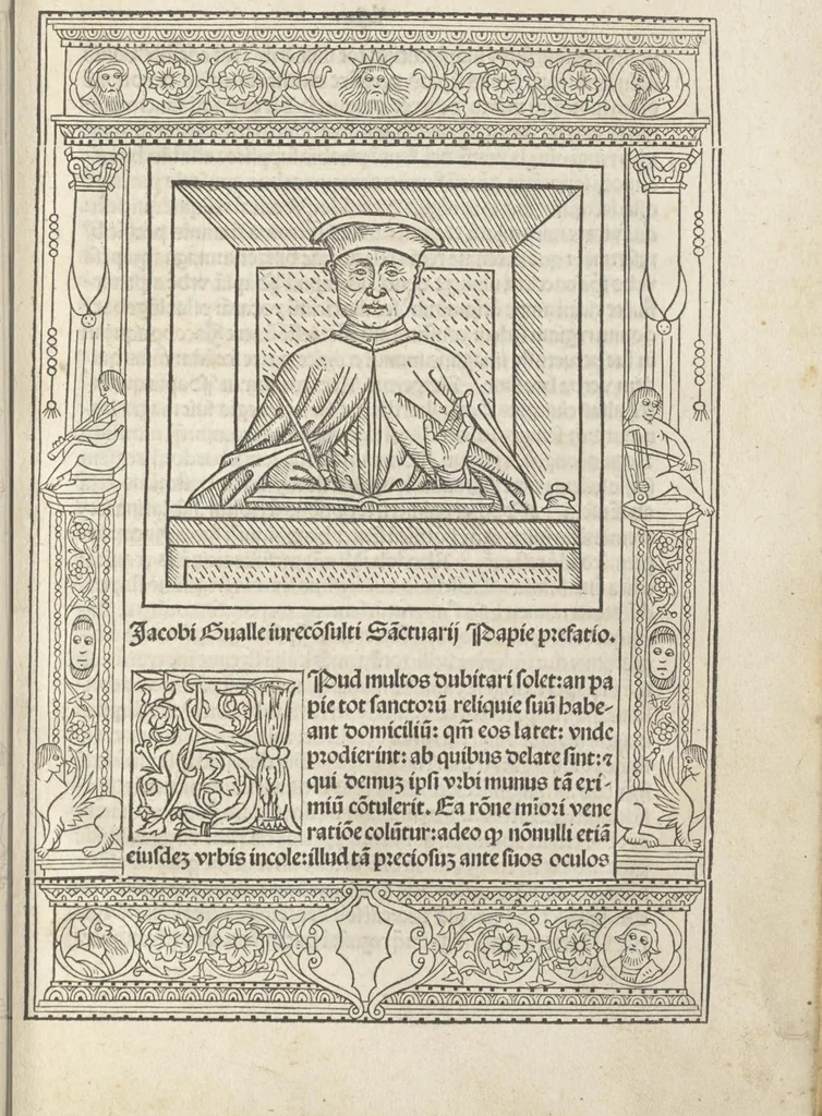An illustration from Iacobi Gualle iureconsulti Papie sanctuarium, 1505, leaf 16