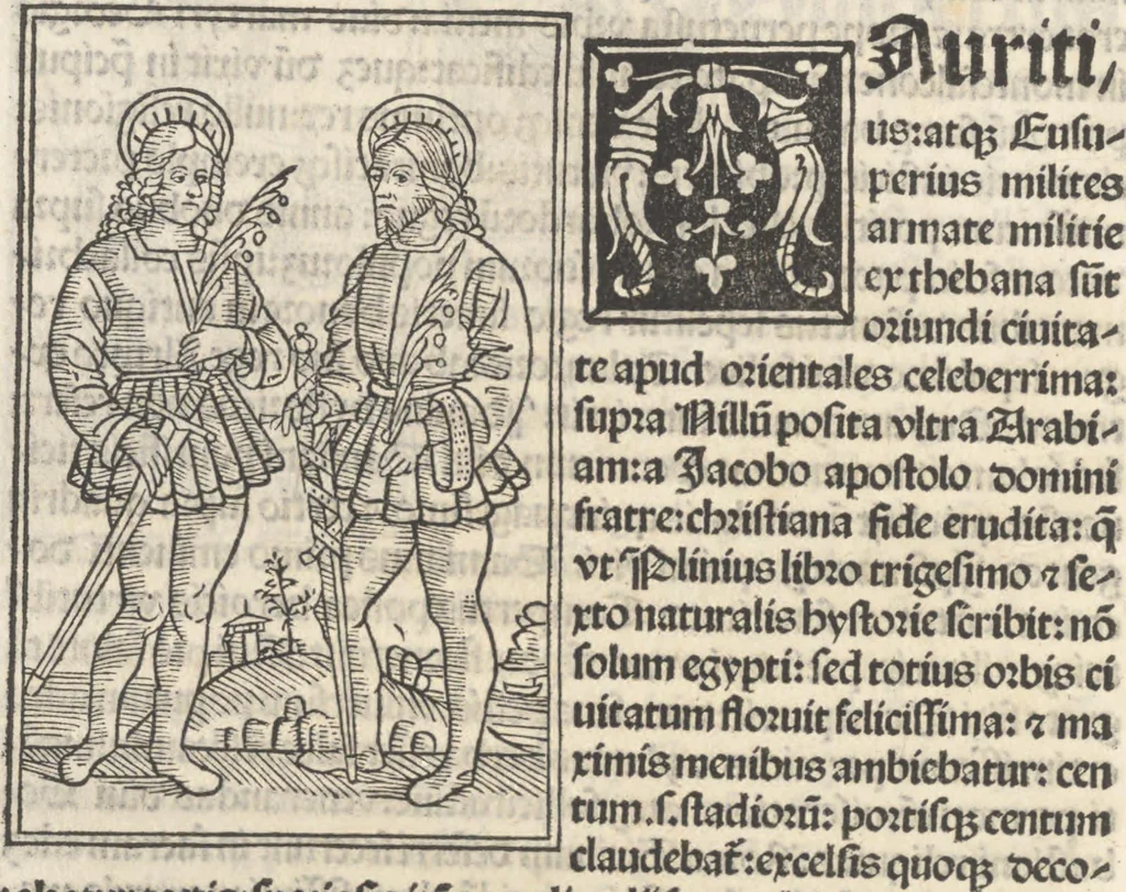 An illustration from Iacobi Gualle iureconsulti Papie sanctuarium, 1505, leaf 165