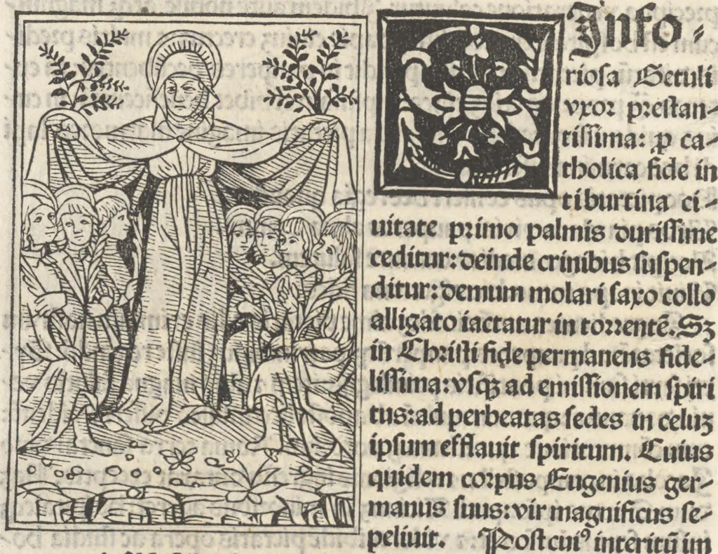 An illustration from Iacobi Gualle iureconsulti Papie sanctuarium, 1505, leaf 167