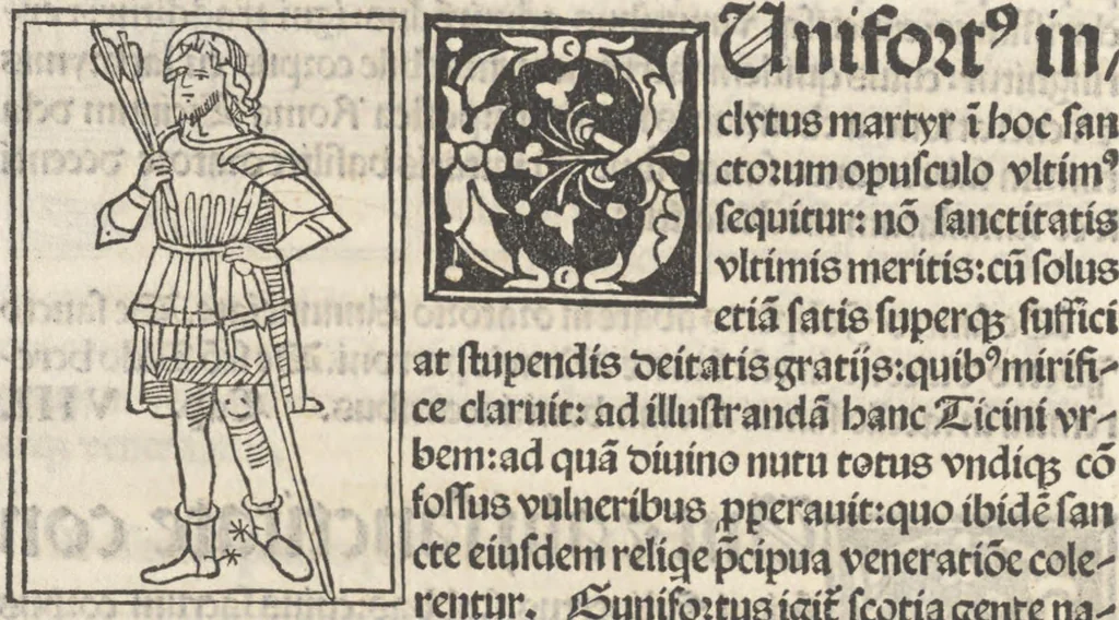 An illustration from Iacobi Gualle iureconsulti Papie sanctuarium, 1505, leaf 171