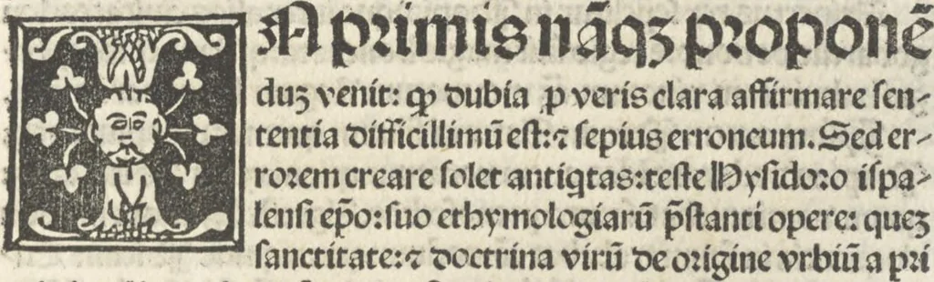 An illustration from Iacobi Gualle iureconsulti Papie sanctuarium, 1505, leaf 182