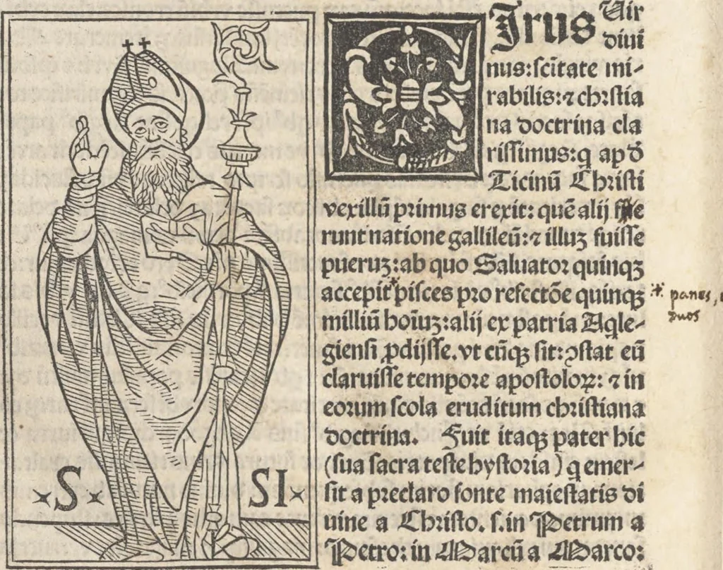 An illustration from Iacobi Gualle iureconsulti Papie sanctuarium, 1505, leaf 19