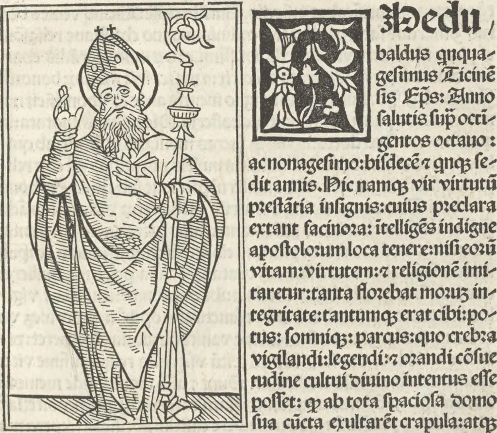 An illustration from Iacobi Gualle iureconsulti Papie sanctuarium, 1505, leaf 40