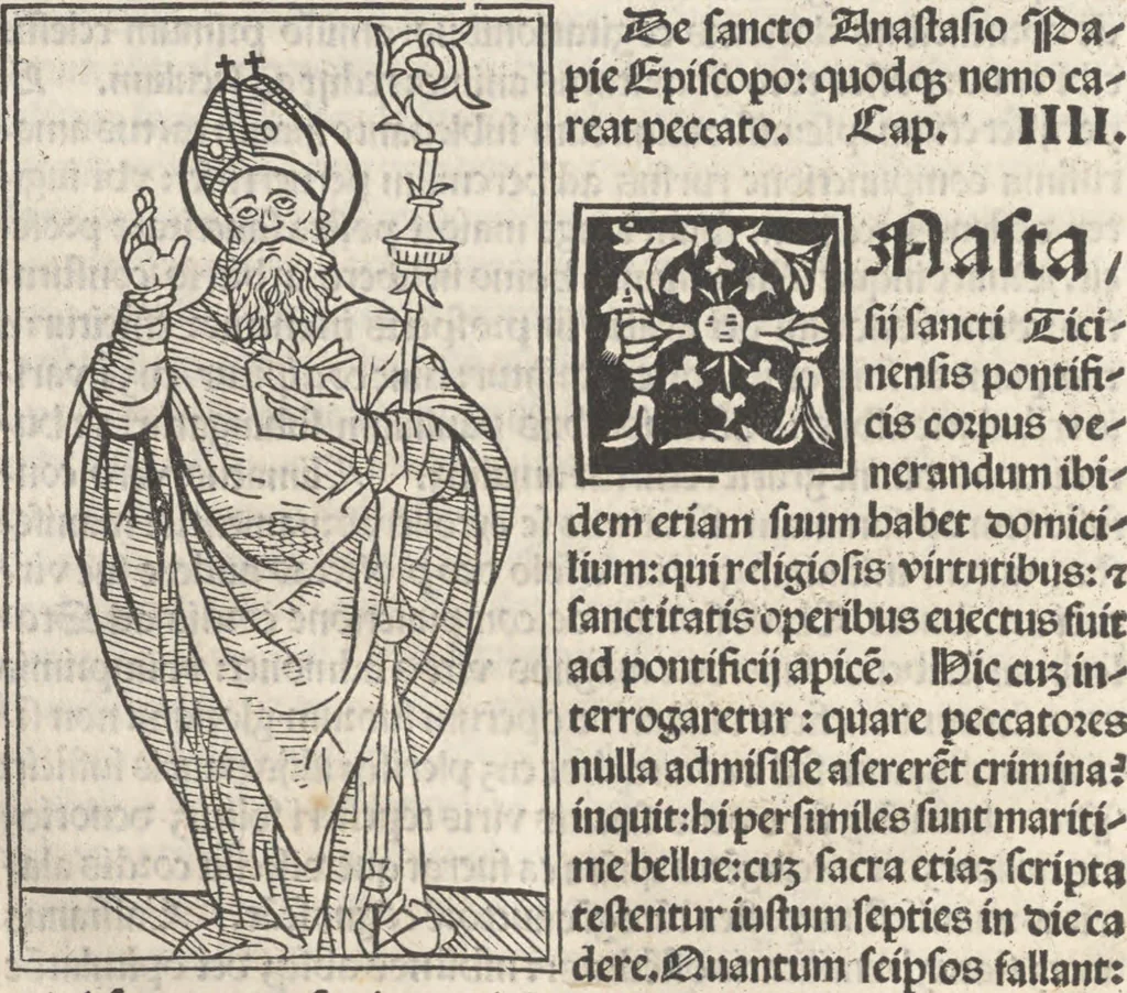 An illustration from Iacobi Gualle iureconsulti Papie sanctuarium, 1505, leaf 55