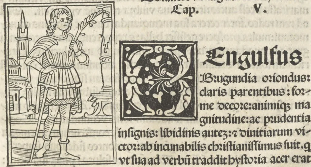 An illustration from Iacobi Gualle iureconsulti Papie sanctuarium, 1505, leaf 58