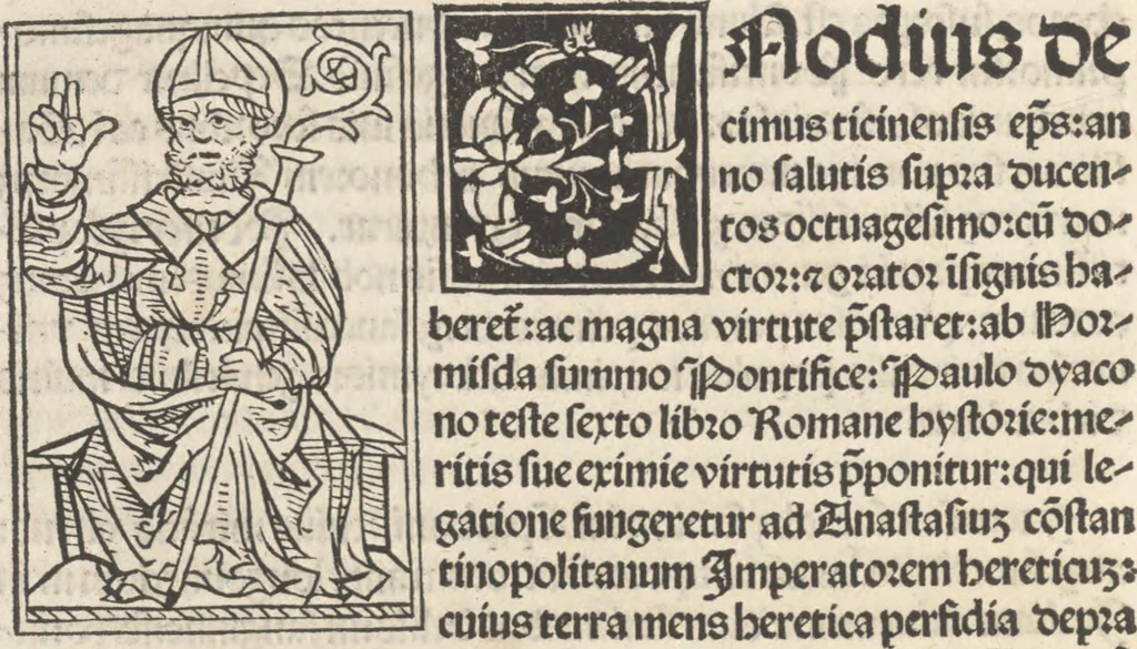 An illustration from Iacobi Gualle iureconsulti Papie sanctuarium, 1505, leaf 73