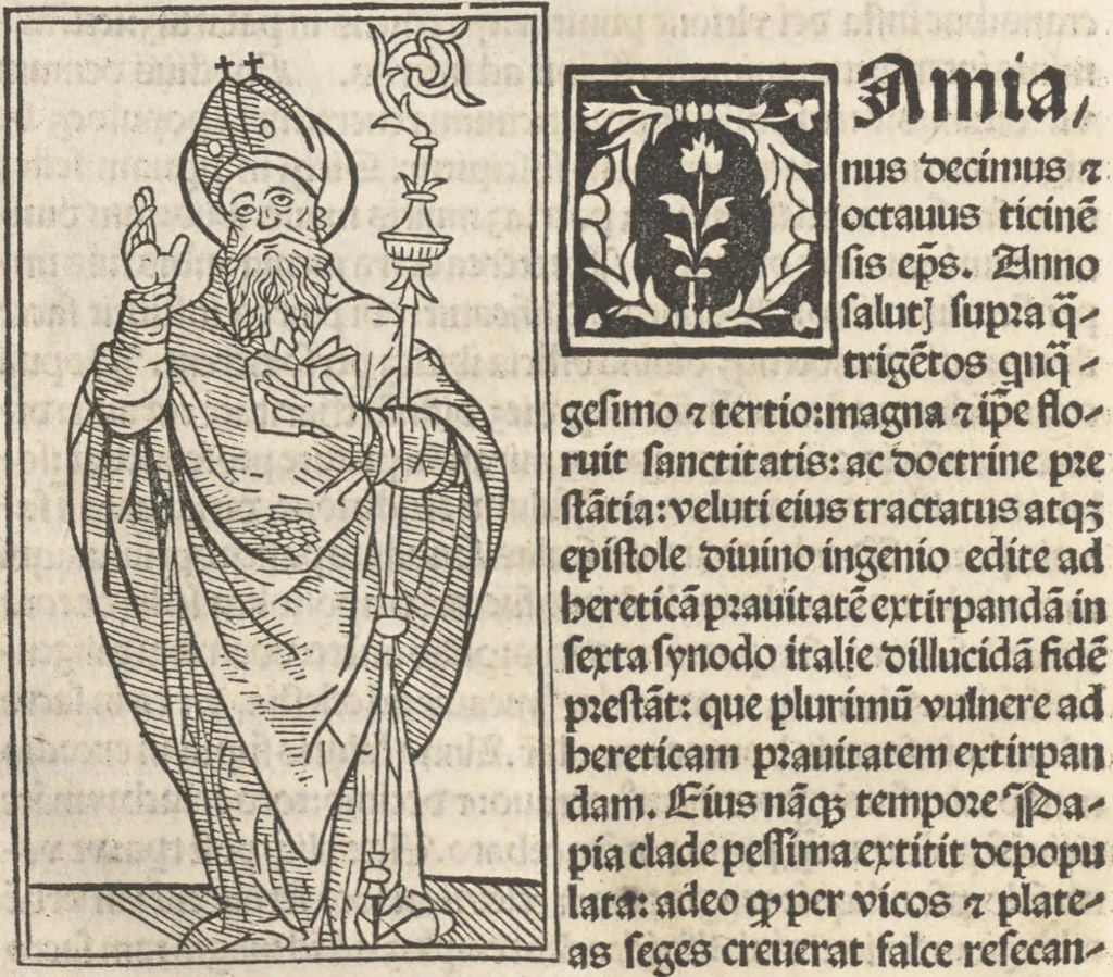 An illustration from Iacobi Gualle iureconsulti Papie sanctuarium, 1505, leaf 75