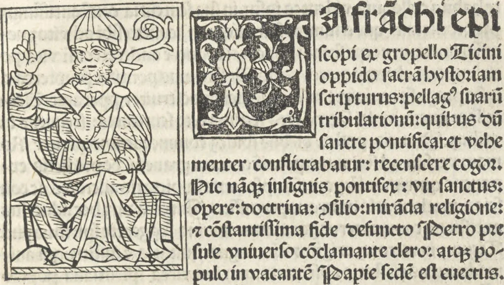 An illustration from Iacobi Gualle iureconsulti Papie sanctuarium, 1505, leaf 82