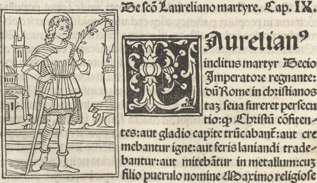 An illustration from Iacobi Gualle iureconsulti Papie sanctuarium, 1505, leaf 89