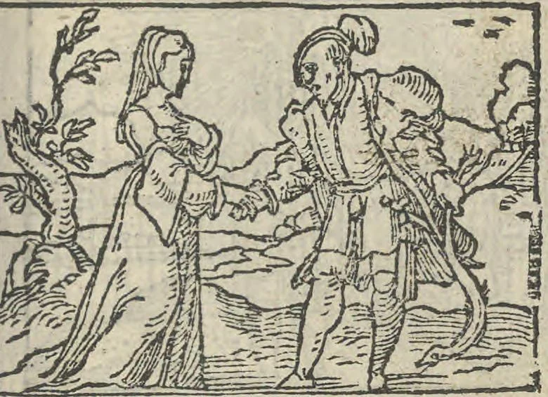 An illustration from Le theatre des bons engins, auquel sont contenuz cent emblemes moraulx, 1546, leaf 104