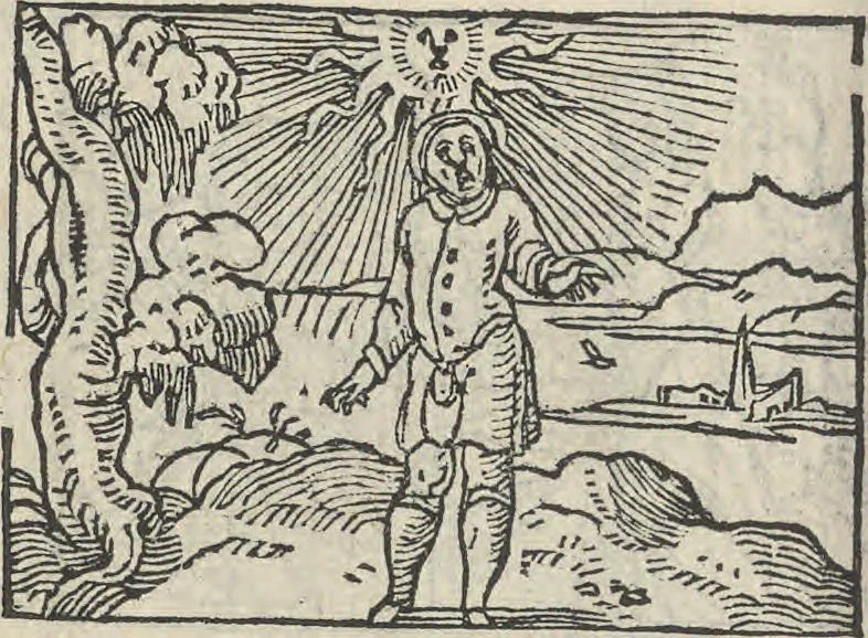 An illustration from Le theatre des bons engins, auquel sont contenuz cent emblemes moraulx, 1546, leaf 105