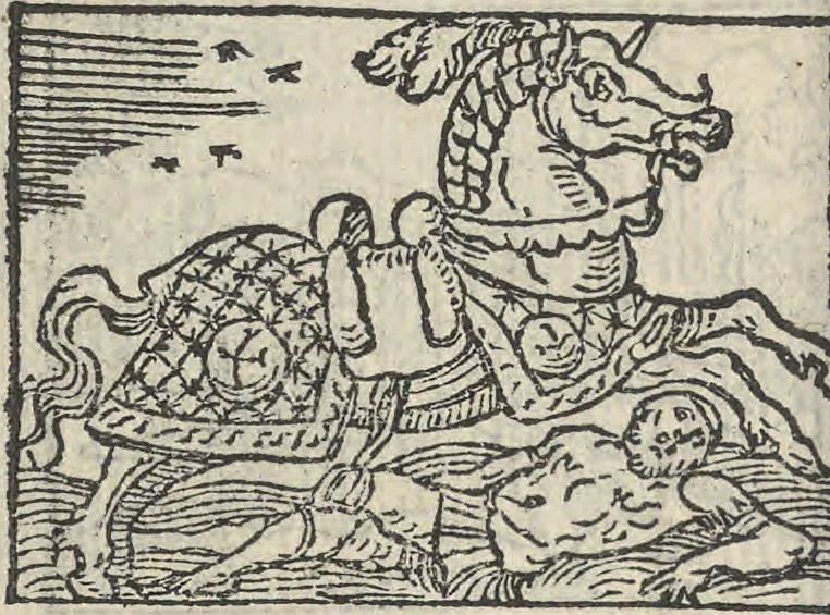 An illustration from Le theatre des bons engins, auquel sont contenuz cent emblemes moraulx, 1546, leaf 107