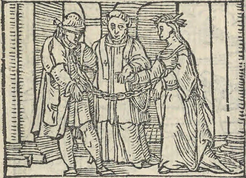 An illustration from Le theatre des bons engins, auquel sont contenuz cent emblemes moraulx, 1546, leaf 109
