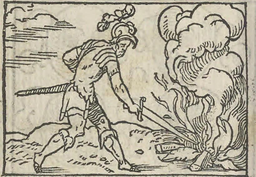 An illustration from Le theatre des bons engins, auquel sont contenuz cent emblemes moraulx, 1546, leaf 23