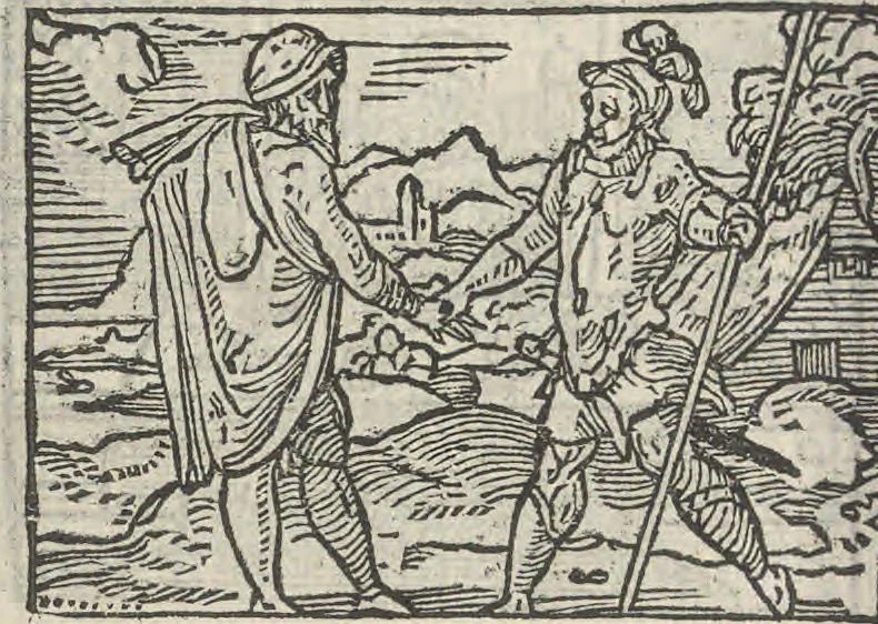An illustration from Le theatre des bons engins, auquel sont contenuz cent emblemes moraulx, 1546, leaf 27