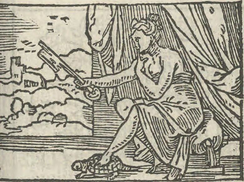 An illustration from Le theatre des bons engins, auquel sont contenuz cent emblemes moraulx, 1546, leaf 34