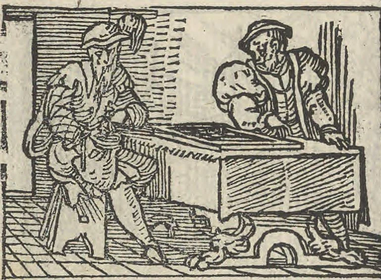 An illustration from Le theatre des bons engins, auquel sont contenuz cent emblemes moraulx, 1546, leaf 43