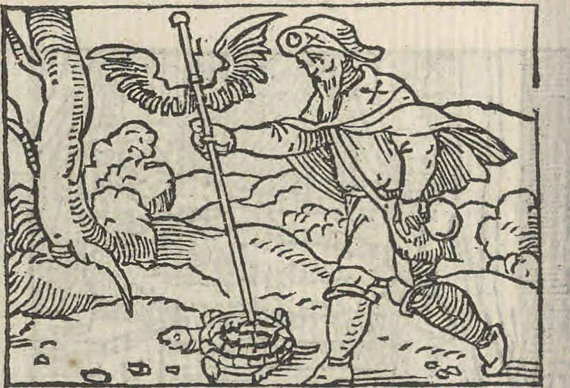 An illustration from Le theatre des bons engins, auquel sont contenuz cent emblemes moraulx, 1546, leaf 67
