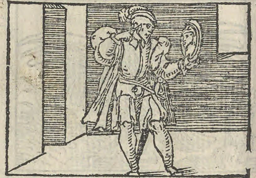 An illustration from Le theatre des bons engins, auquel sont contenuz cent emblemes moraulx, 1546, leaf 69