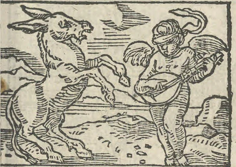 An illustration from Le theatre des bons engins, auquel sont contenuz cent emblemes moraulx, 1546, leaf 78