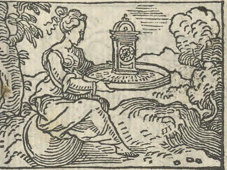 An illustration from Le theatre des bons engins, auquel sont contenuz cent emblemes moraulx, 1546, leaf 84