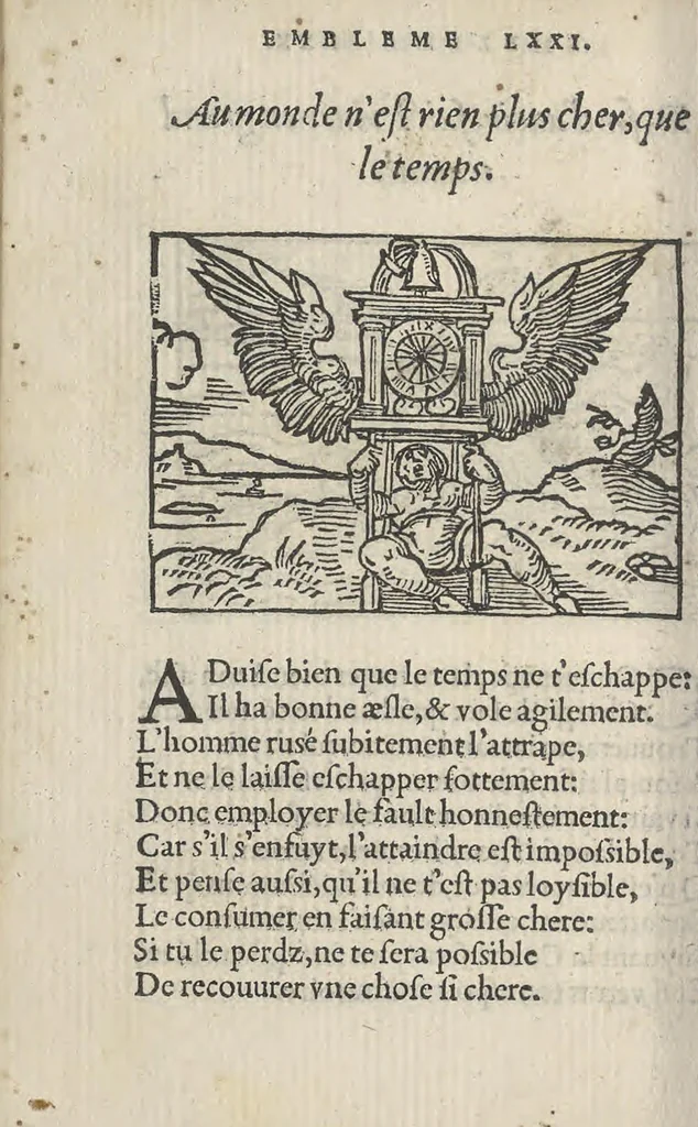 An illustration from Le theatre des bons engins, auquel sont contenuz cent emblemes moraulx, 1546, leaf 87