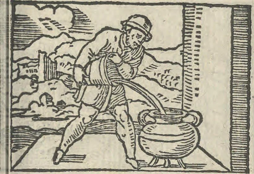 An illustration from Le theatre des bons engins, auquel sont contenuz cent emblemes moraulx, 1546, leaf 90