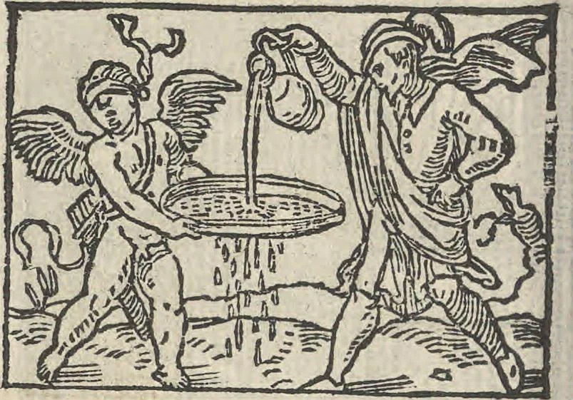 An illustration from Le theatre des bons engins, auquel sont contenuz cent emblemes moraulx, 1546, leaf 93