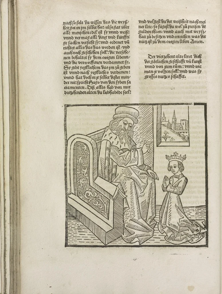 An illustration from Die vier vnd zwenzig Alten, 1500, leaf 127