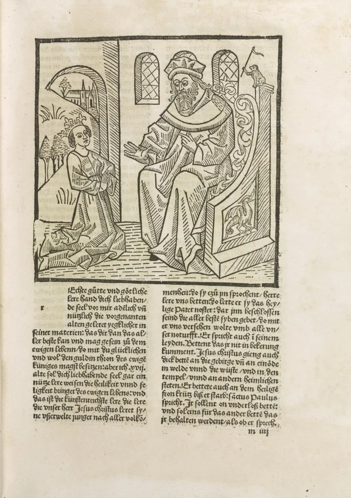 An illustration from Die vier vnd zwenzig Alten, 1500, leaf 154