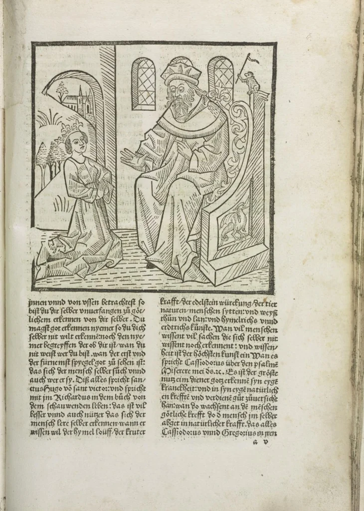 An illustration from Die vier vnd zwenzig Alten, 1500, leaf 16